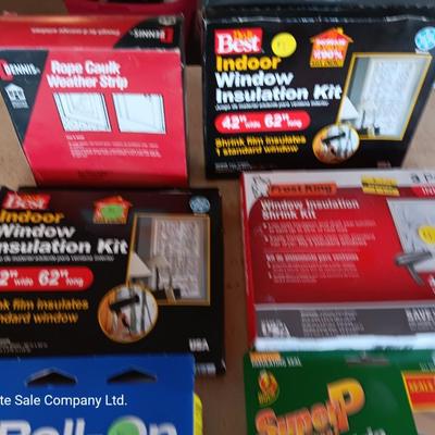 Household Insulating / weather seal items - window kits - Window shrink - weather seal NIB