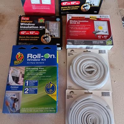 Household Insulating / weather seal items - window kits - Window shrink - weather seal NIB