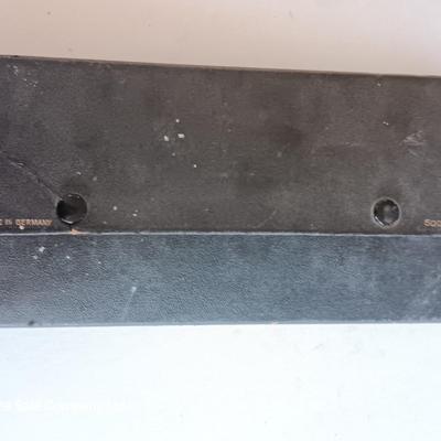 Vintage Sears Made in Germany drafting kit in black vinyl pouch. Drawing Compass set Geometry