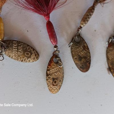 Large variety of fishing Lures - Rooster Tail Lures - Panther Martin - Mepps and others