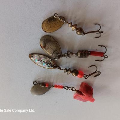 Large variety of fishing Lures - Rooster Tail Lures - Panther Martin - Mepps and others