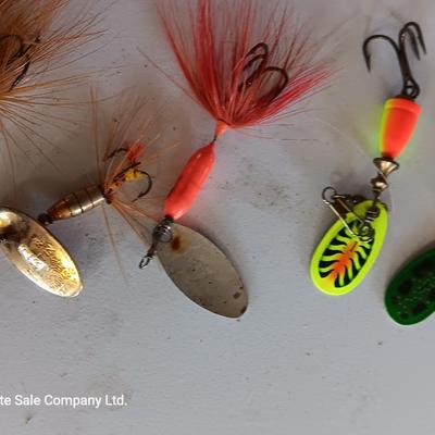 Large variety of fishing Lures - Rooster Tail Lures - Panther Martin - Mepps and others