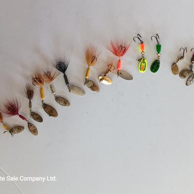 Large variety of fishing Lures - Rooster Tail Lures - Panther Martin - Mepps and others