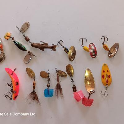 Large assortment of Fishing Lures - Panther Martin - Little Cleo - Rooster Tails - Mepps sand more