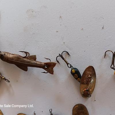 Large assortment of Fishing Lures - Panther Martin - Little Cleo - Rooster Tails - Mepps sand more