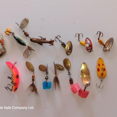 Large assortment of Fishing Lures - Panther Martin - Little Cleo - Rooster Tails - Mepps sand more
