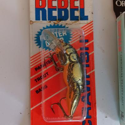 Brand new unopened fishing lures - Rebel - Rapala - Mepps -
