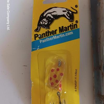 Brand new unopened Lures Vibrax 5 lures total - and two panther Martin Lures