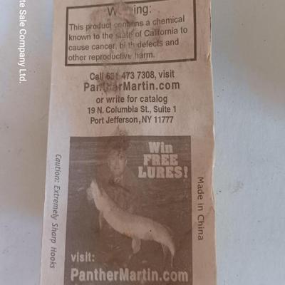 Brand new unopened Lures Vibrax 5 lures total - and two panther Martin Lures