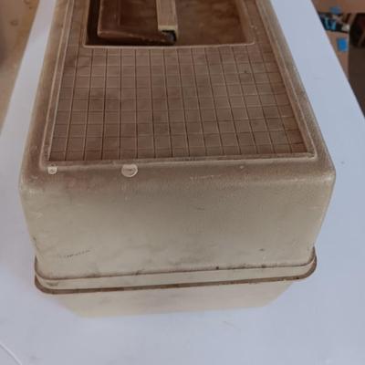 Old Pal 1090 Fishing tackle box with remainder of Fishing tackle -