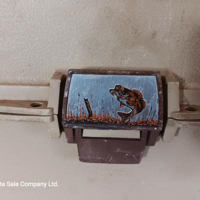 Old Pal 1090 Fishing tackle box with remainder of Fishing tackle -