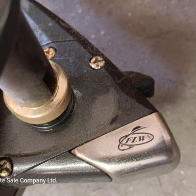 Two nice fishing poles with reels - Pack Rod - and CW 300