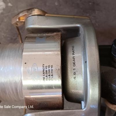 Two nice fishing poles with reels - Pack Rod - and CW 300