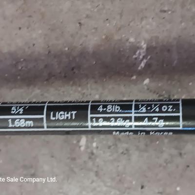 Two nice fishing poles with reels - Daiwa & Green unmarked pole