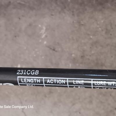 Two nice fishing poles with reels - Daiwa & Green unmarked pole