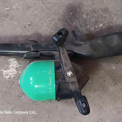 Two nice fishing poles with reels - Daiwa & Green unmarked pole