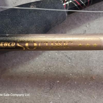 Two nice fishing poles with reels - Zebco Classic & Shakespeare Contender