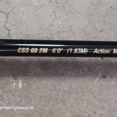 Two nice fishing poles with reels - Zebco Classic & Shakespeare Contender