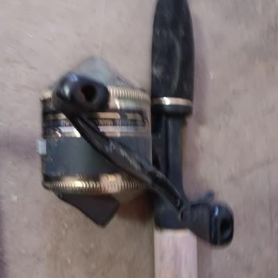 Two nice fishing poles with reels - Zebco Classic & Shakespeare Contender