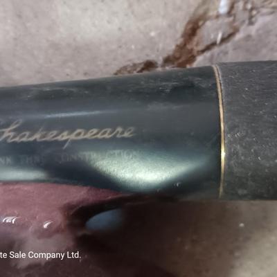 Two nice fishing poles with reels - Zebco Classic & Shakespeare Contender