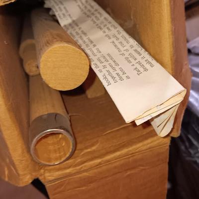 Frank A. Edmunds & Co. Antique Quilting frame and stand with instructions in original box