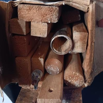 Frank A. Edmunds & Co. Antique Quilting frame and stand with instructions in original box