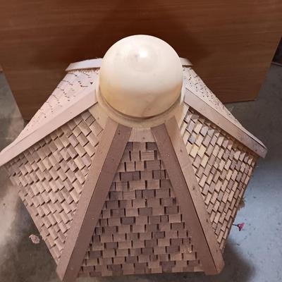 Medium sized lighted wooden Gazebo for display or Dolls