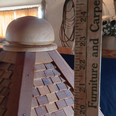 Medium sized lighted wooden Gazebo for display or Dolls