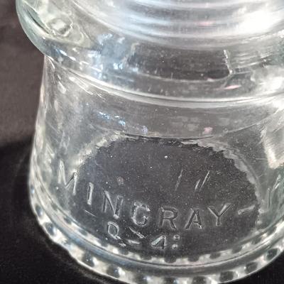 Four clear Glass Insulators - Hemingray & Dominion