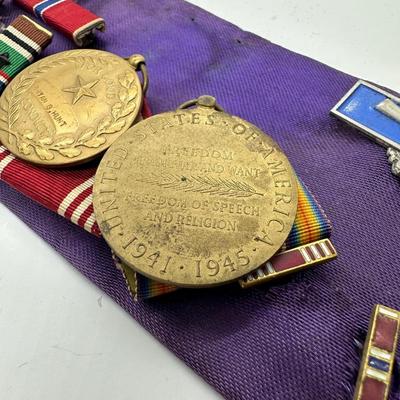 Military Ribbons & Medals (lot 8)