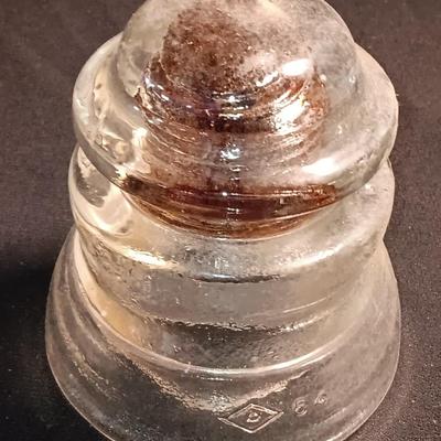 Clear glass Insulators - Hemingray - Dominion - Whitall Tatum No.1