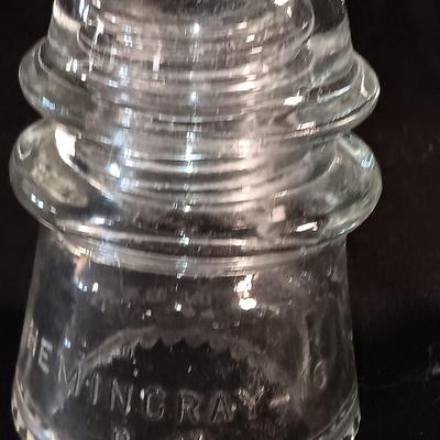 Clear glass Insulators - Hemingray - Dominion - Whitall Tatum No.1