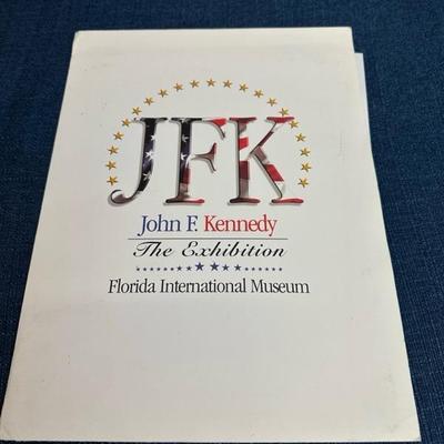 Lot 21 JFK Resin Figurine and JFK exhibition folder