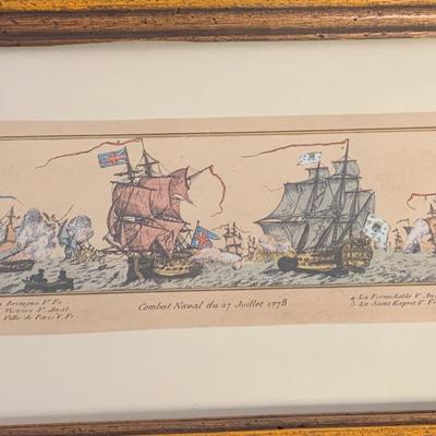 Ships Print Framed