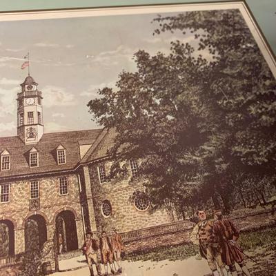 SET OF FOUR Williamsburg Hard Placemats
