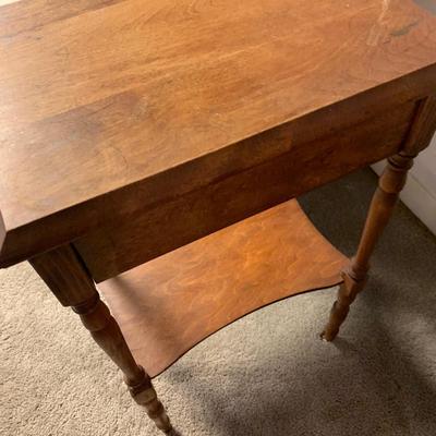 Vintage Wood Nightstand