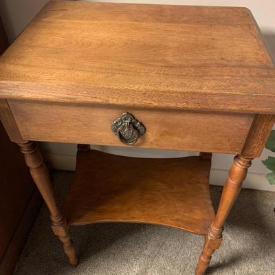 Vintage Wood Nightstand