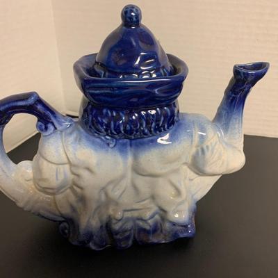 Vintage Staffordsmire Flow Blue Teapot Toby Mug