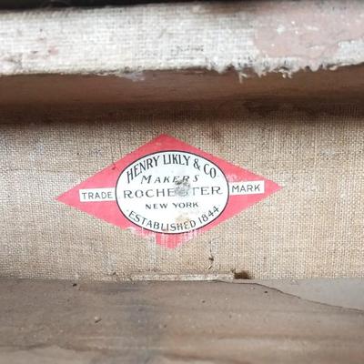 Antique travel wardrobe trunk by Henry Likly & Co.