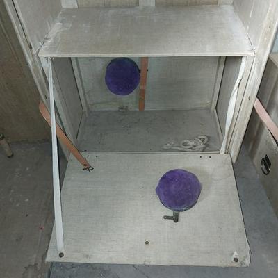 Antique travel wardrobe trunk by Henry Likly & Co.