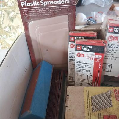 Project nails-rescue tape-plastic spreaders and more