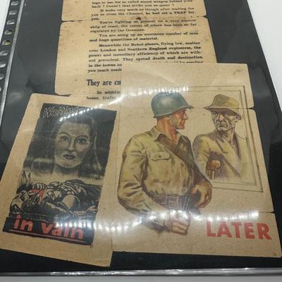 Soldiers Letter w/ Memorabilia