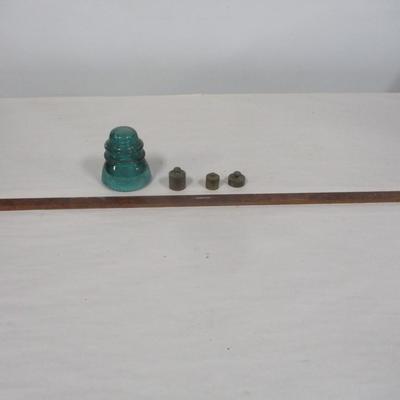 Insulator, Scale Weights and Yardstick