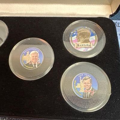 Lot 18 Kennedy Brothers Colorized Coins