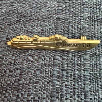 Lot 22 Kennedy pins and RFK Aulogy mini book