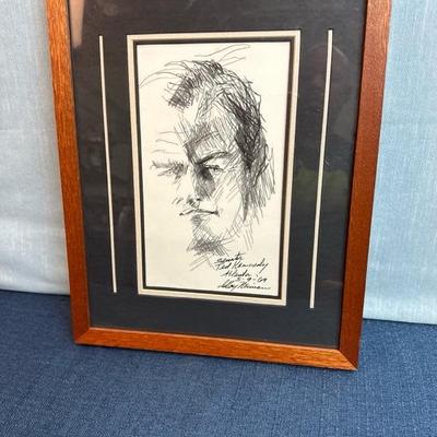 Lot 28 Leroy Neiman Ted Kennedy Lithograph