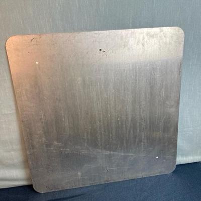 Lot 32  JFK Library Metal Reflective sign