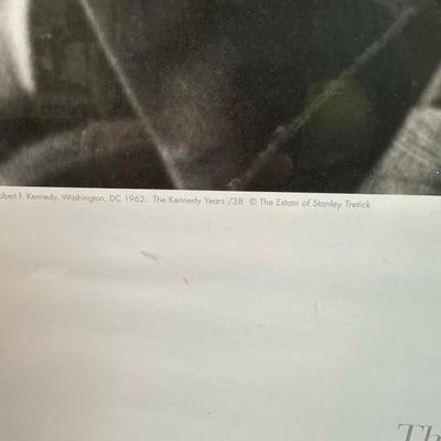 Lot 35  The Kennedy Years Framed Litho by Stanley Tretick