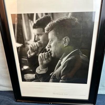 Lot 35  The Kennedy Years Framed Litho by Stanley Tretick