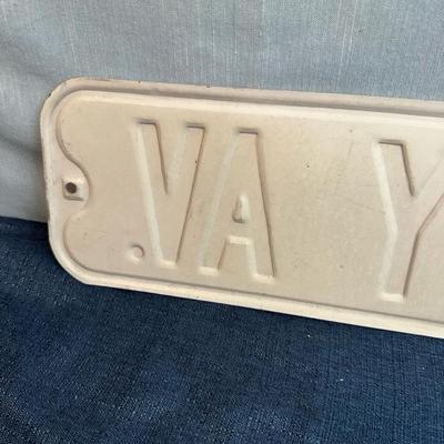 Lot 36  Metal J.F. Kennedy Av. Sign